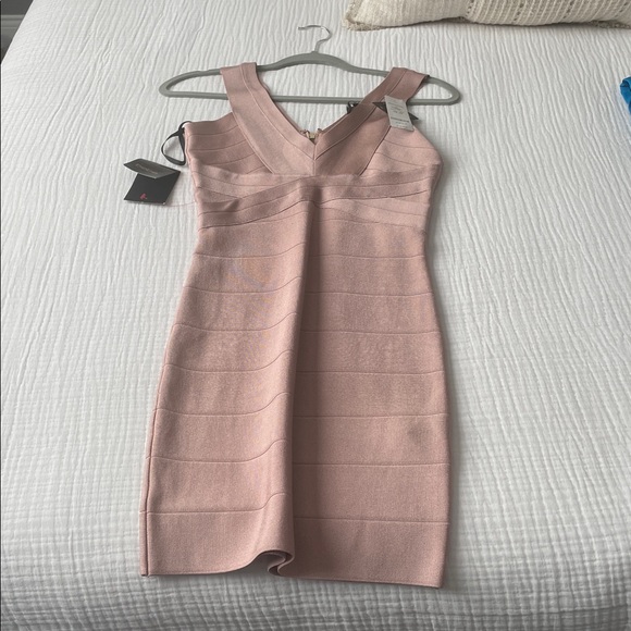 bebe Blush Pink Mini Dress - Picture 3 of 4